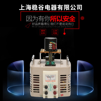 稳谷电器接触式调压器TDGC2-1KVA电动调压器自耦是调压器