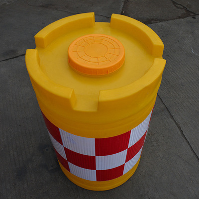 滚塑防撞桶 吹塑道路交通安全警示桶灌水灌沙 玻璃钢防撞桶隔离墩