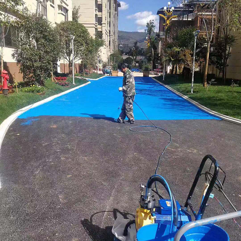 公路专用蓝色沥青 蓝色硅基材料 人行道专用蓝色沥青