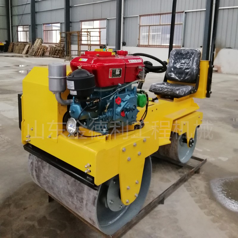 小型压路机手扶座驾式 震动振动2吨3吨双钢轮大单轮柴油压土机