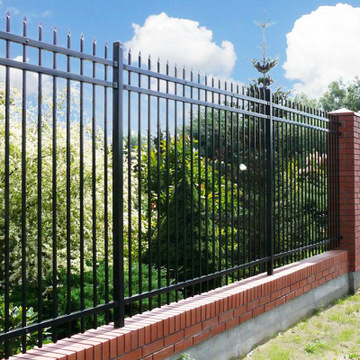学校锌钢护栏别墅庭院围墙围栏户外铁艺栏杆家用防护栏花园隔离栏