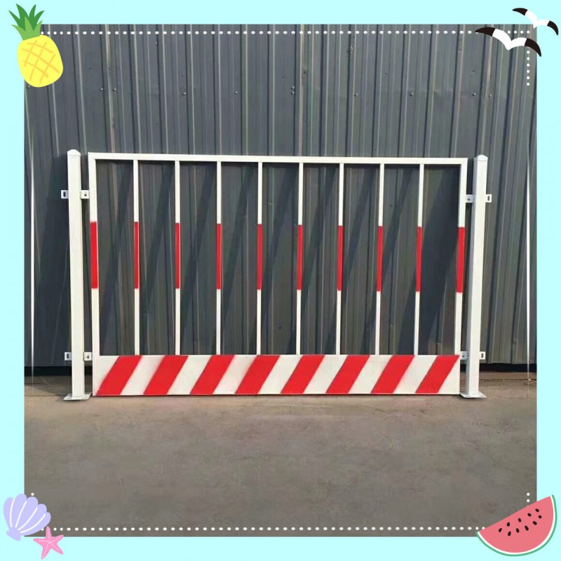 星贝工厂临边隔离基坑 铁栏杆 基坑围栏 铁马 浙江工地竖管护栏
