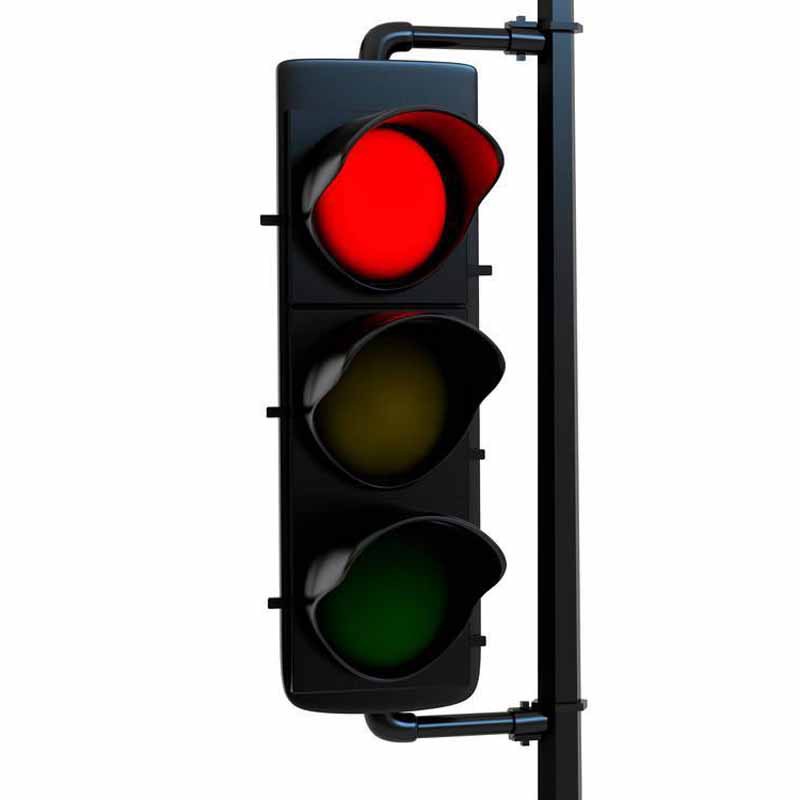 太阳能交通信号灯 四岔路口人行道红绿灯 悬臂式一体LED交通信号