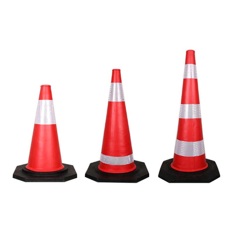 EVA橡胶底雪糕筒反光路锥 道路施工安全警示锥