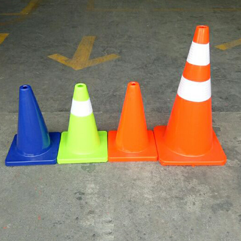 厂家定做交通安全警示路障 PU路锥反光雪糕筒路锥隔离锥路警示柱