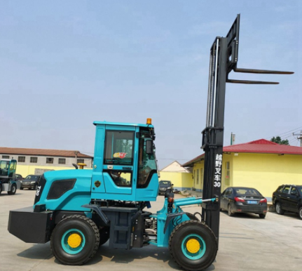 韬达机械升降越野叉车 前移式四驱叉车 3-5吨四驱越野叉车