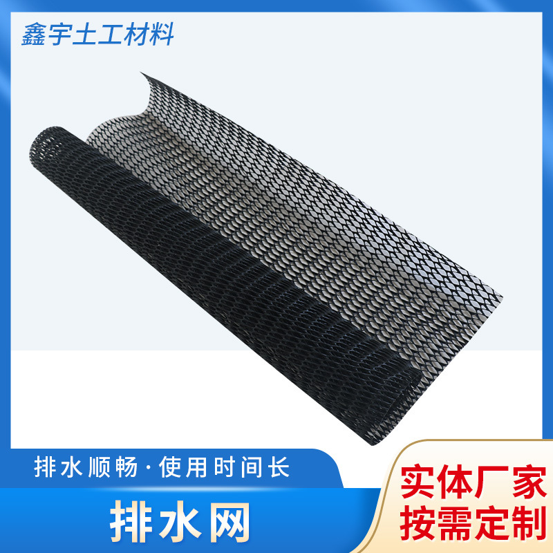 定制长丝短丝三维复合排水网 垃圾场边坡三维复合排水网 土工滤网