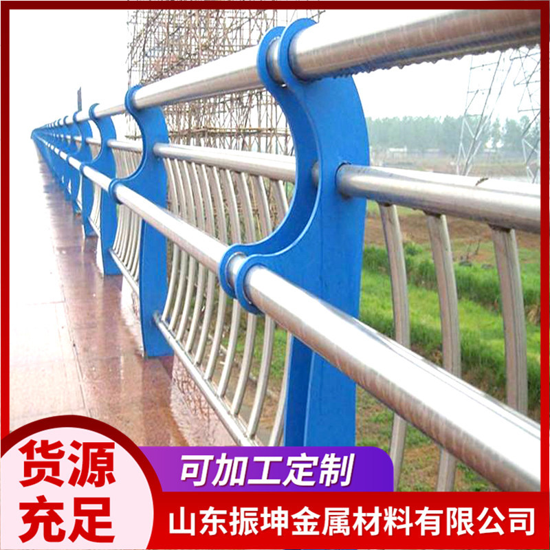 厂家现货304不锈钢复合管 天台扶手围栏河道桥梁护栏 不锈钢护栏