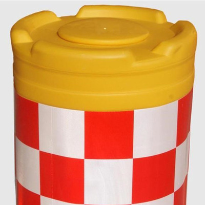 广西吹塑防撞桶塑料三孔水马安全反光桶建筑围栏吹塑隔离墩