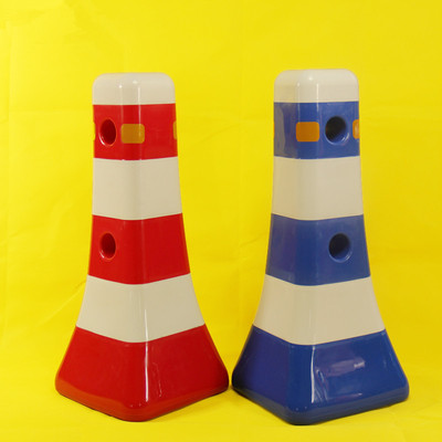 光军 红白隔离栏 防撞设施 城市道路护栏道路蘑菇墩蓝白隔离墩