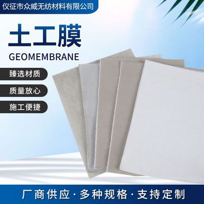 厂家定制土工膜鱼塘养殖公路建设水利工程复合土工膜多色可选