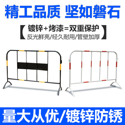 施工铁马护栏市政道路围栏工程施工护栏移动安全隔离栏镀锌铁马