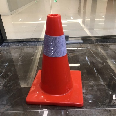 PVC路锥 45高 雪糕筒 路障 外贸 橘色 出口款 塑料桶 橡胶路锥