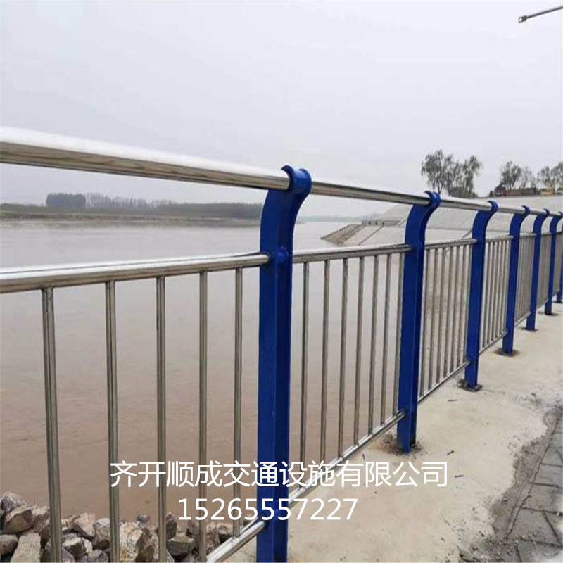 实体生产厂家来图定制不锈钢复合管护栏桥梁防撞市政景观河道灯光