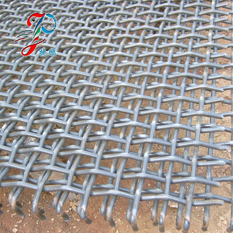 供应多种规格65锰钢矿筛网 30锰钢编织网 黑钢轧花网 养殖轧花网