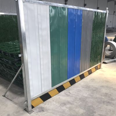 临时挡板现小草绿围挡现货 现货彩钢围挡PVC夹芯板围栏建筑施工