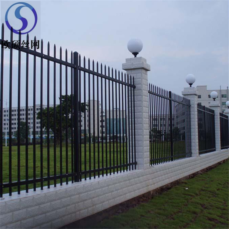 锌钢护栏小区别墅锌钢栅栏喷塑铁栅栏学校别墅栅栏铁艺锌钢护栏