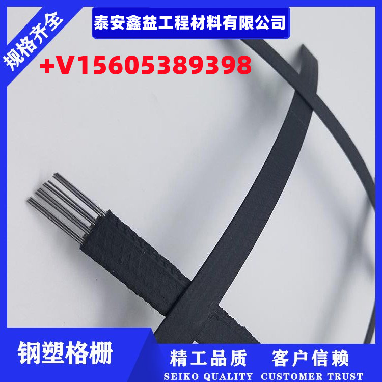 钢塑土工格栅 路基加固挡土墙双向钢塑土工格栅 50KN80KN钢塑格栅