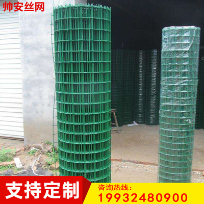 荷兰网养殖鸡鸭圈地铁丝网 PVC平纹编制包塑荷兰网 玉米圈地围网
