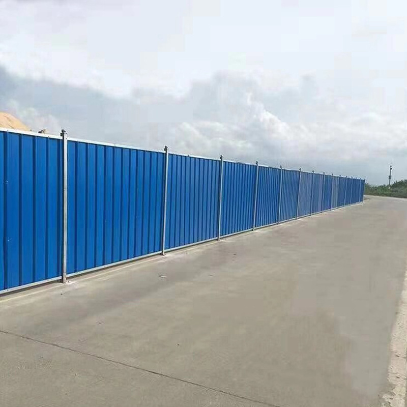 厂家定制山西市政道路围挡小草绿植彩钢板美观安全临时隔离围挡