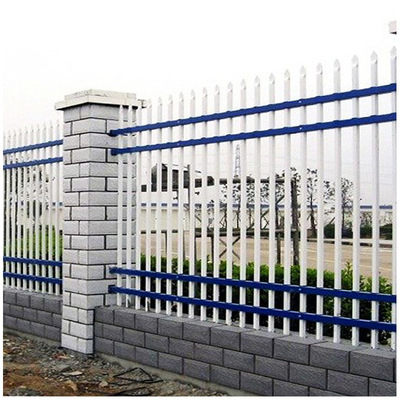 成都围墙栅栏小区别墅喷塑围墙栏杆学校厂区围墙锌钢护栏 厂家