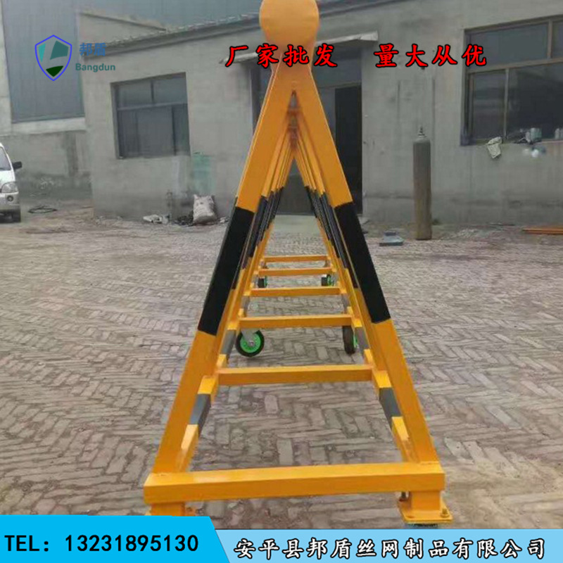邦盾定制杨凌营门防冲撞拒马/学校防撞栏