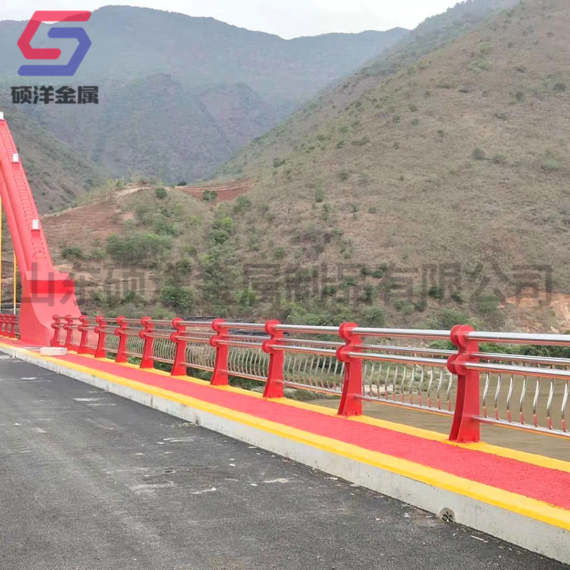 【月销5000米】灯光立柱304 不锈钢复合管桥梁护栏景观栏杆