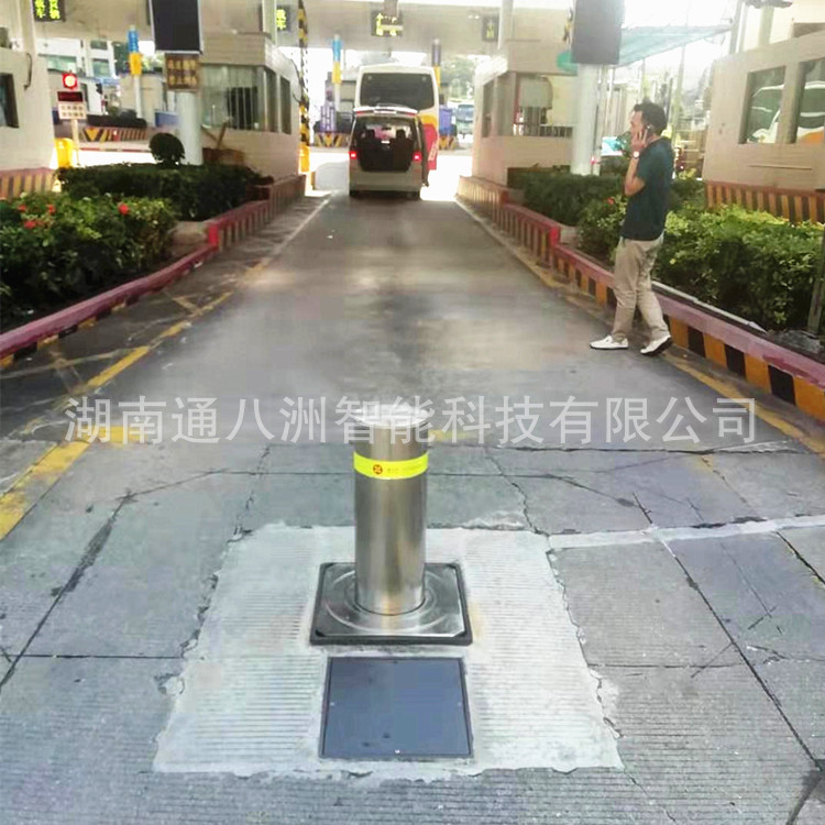 江苏阻挡装置全自动升降柱 遥控升降车阻器 机械柱式液压路障机