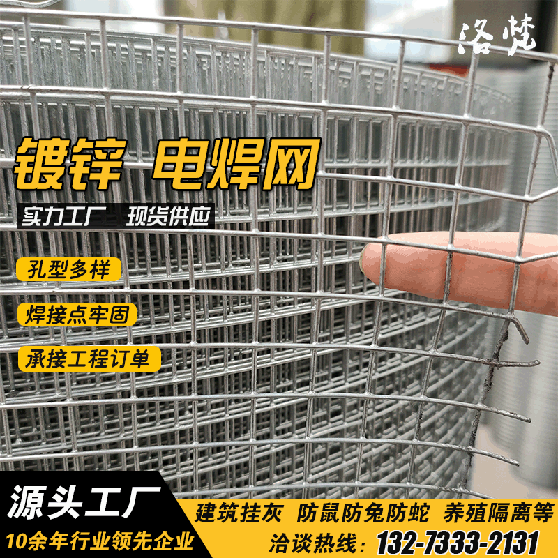现货镀锌电焊网 镀锌钢丝网 建筑工地抹墙铁丝网