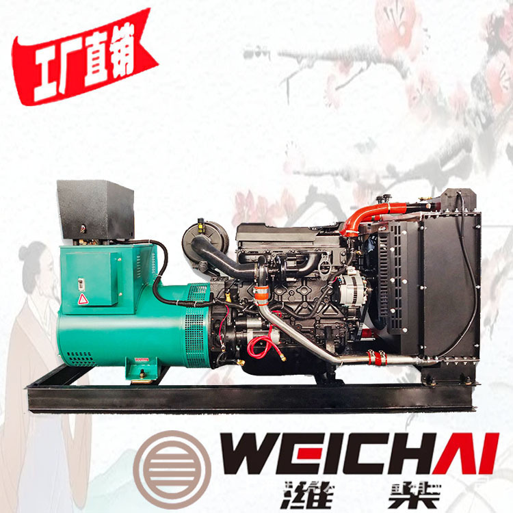 50KW发电机 WEICHAI WP4.1D66E200 山东潍柴锐动力柴油发电机组