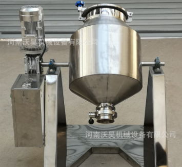 供应小型304不锈钢鼓式粉末搅拌机 化工干粉不锈钢腰鼓式混合机