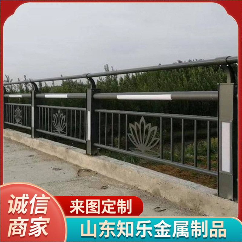 桥梁河道景区栏杆 天桥铝合金灯光 旧桥升级改造护栏