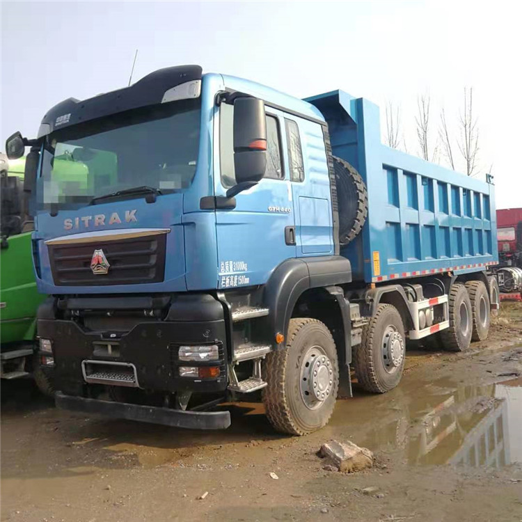 库存德龙翻斗车 二手工程自卸车 后八轮渣土运输货车