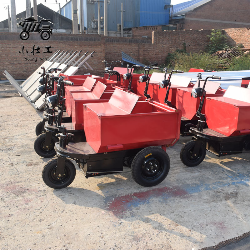 建筑工地三轮拉灰车 小壮工 座驾式小型电动翻斗车