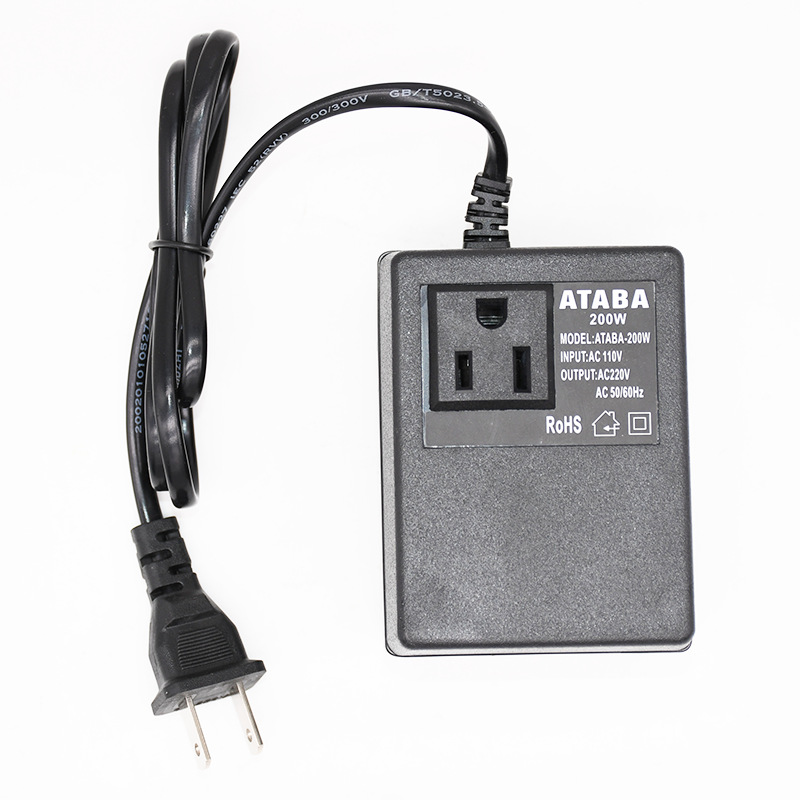 110V转220V200W美规正面