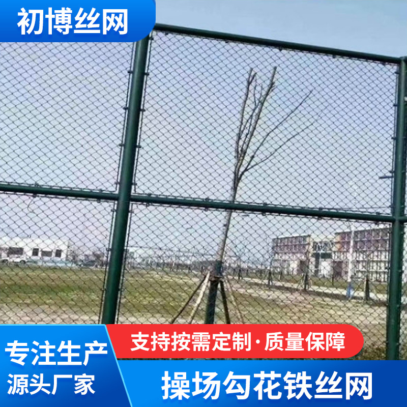 厂家隔离球场菱形操场勾花铁丝围网围栏防护网钢丝护栏加工批发