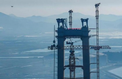 六横公路大桥有新进展